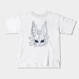 polygon bunny mask Kids T-Shirt